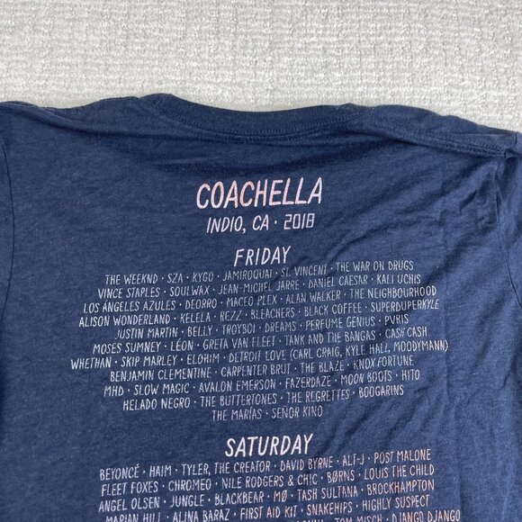 Coachella Blue 2018 Festival Desert Scene T Shirt Tee Top   Mens Size Medium - Picture 15 of 16